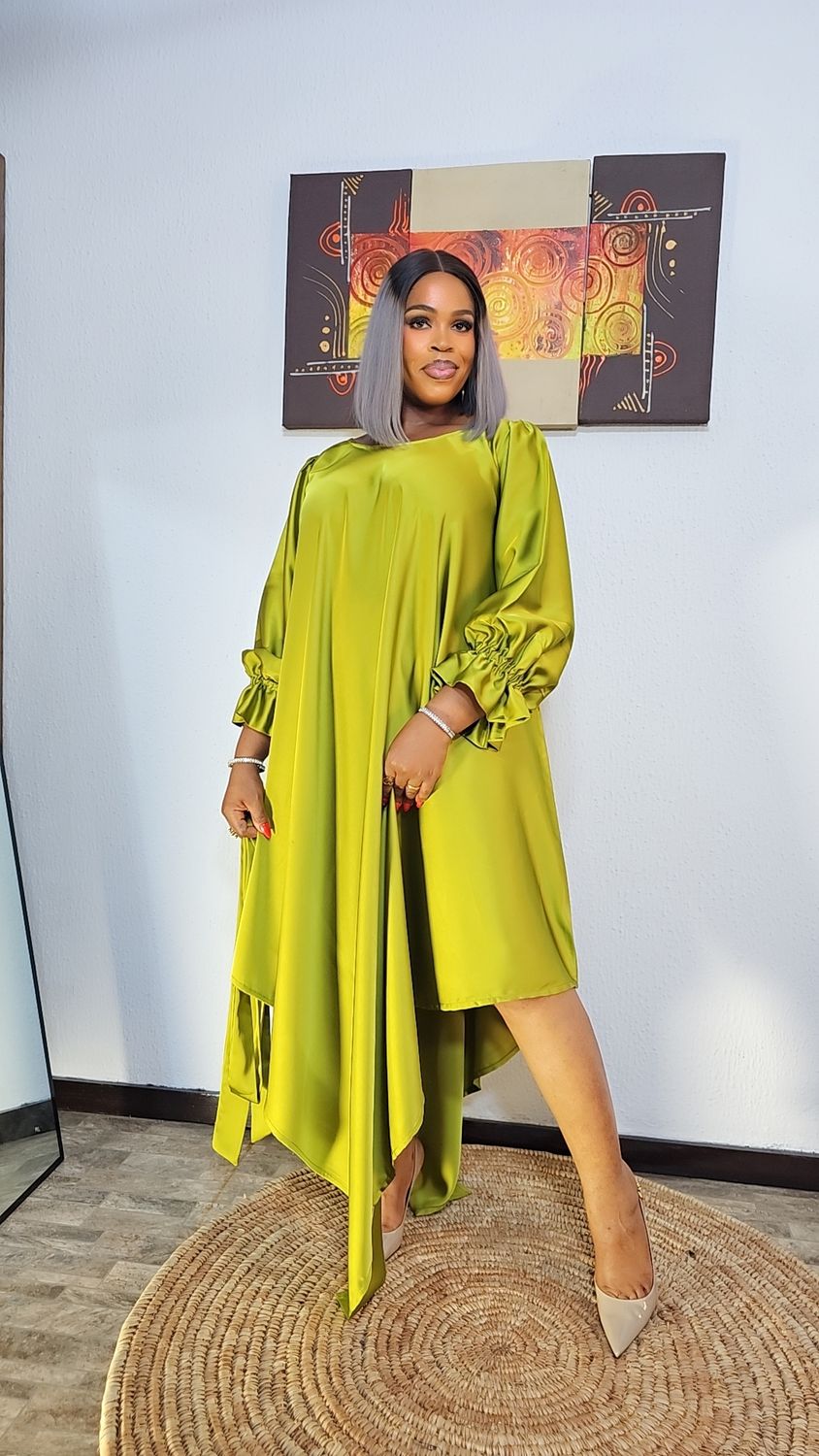 LISA Dress in Onion &amp; Olive