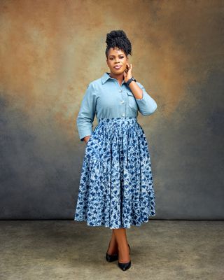 FADE Tiered Midi Dress X BECCA Top