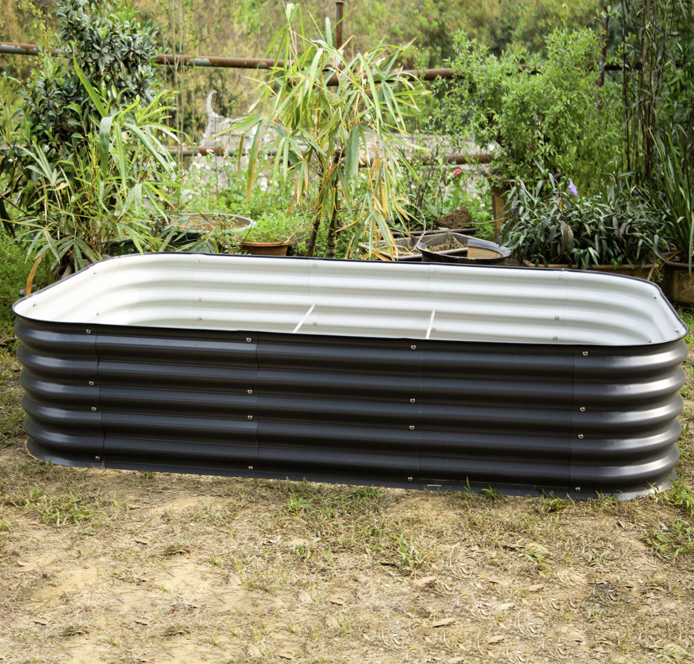 17&#39;&#39; Tall 9-In-1 Modular Alumzinc VEGRU Raised Bed Garden Kit w 20years lifespan