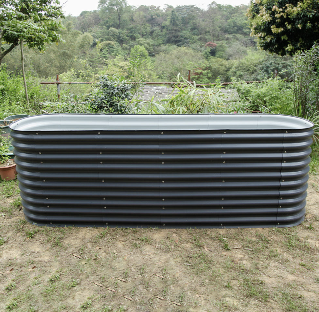 32&#39;&#39;Tall 9-In-1 Modular Alu Zinc Magnesium VEGRU Raised Bed Garden Box 8&#39;x2&#39; 