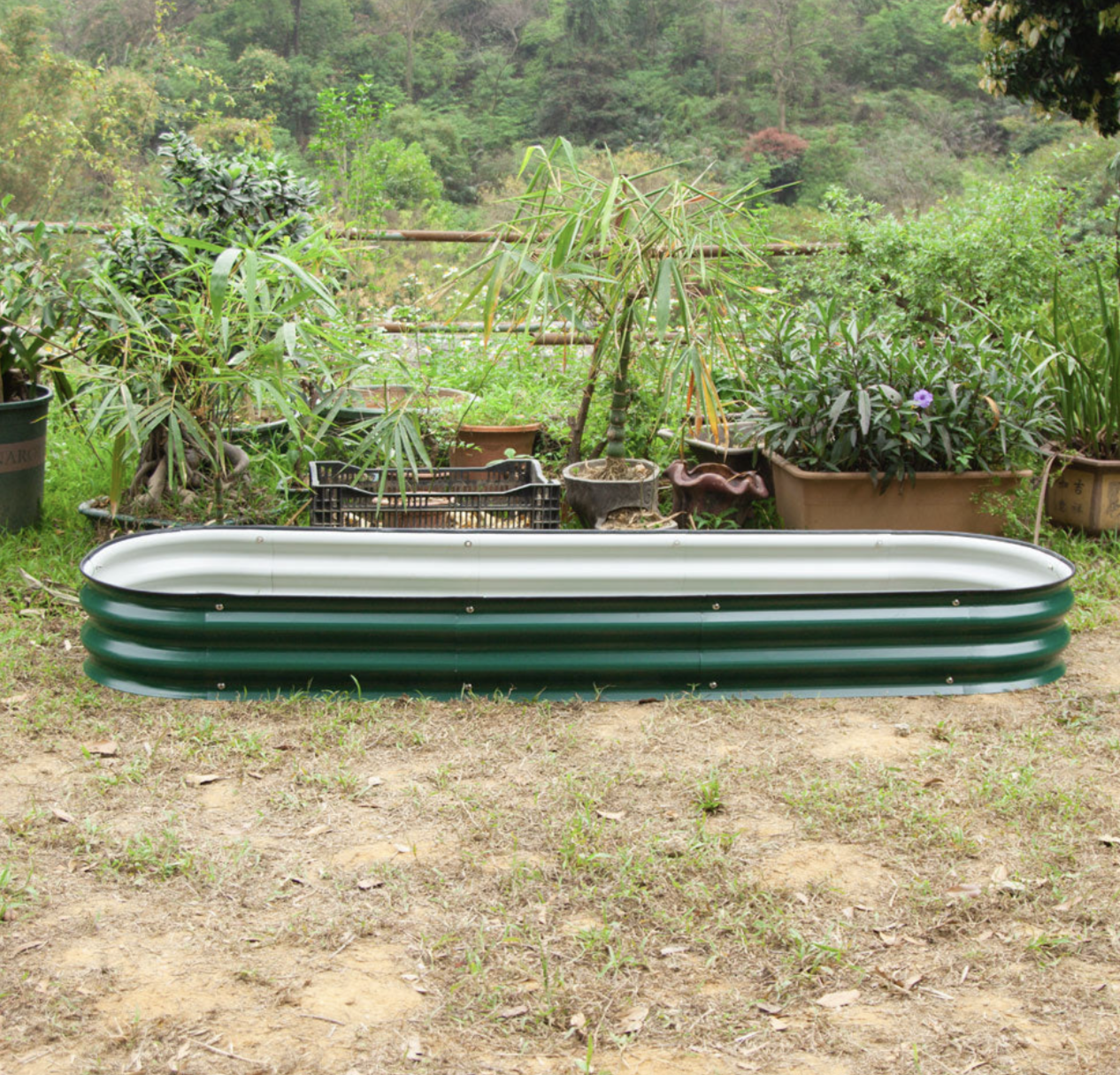 8&#39;&#39;Tall 6-In-1 Modular Metal VEGRU Raised Garden Beds Bed Planter Boxes 6.5&#39;x2&#39; 