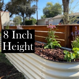 8 Inch Tall Raised Bed Gardens