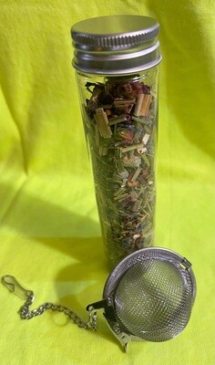 Loose Tea of your choice with a round ball strainer