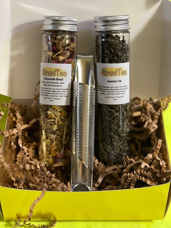 Loose Tea Git Box with tea strainer