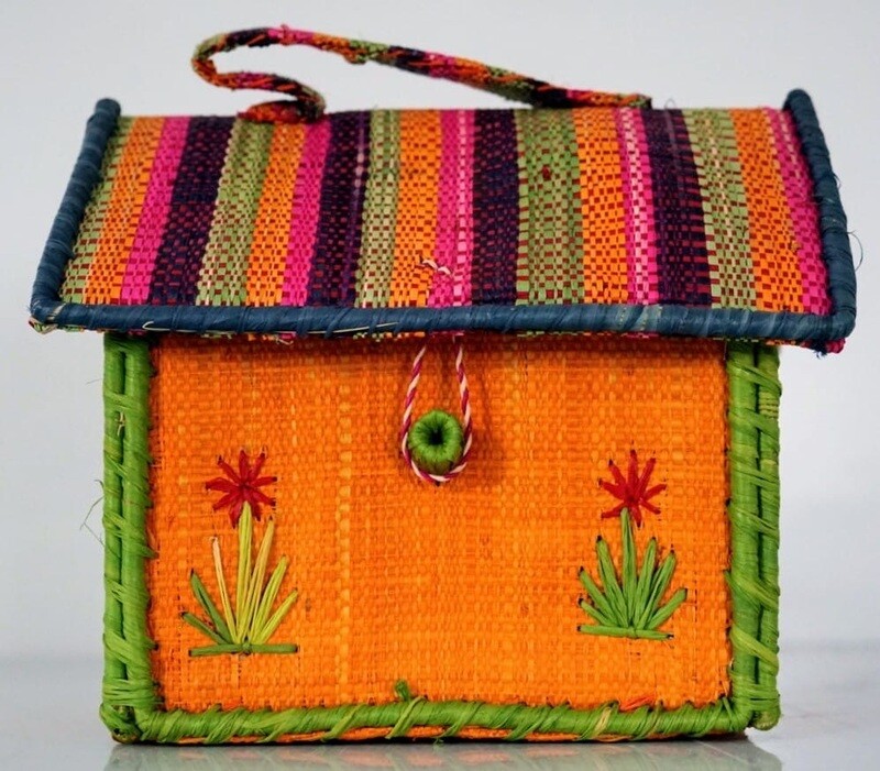 House with Turtle African Bag
