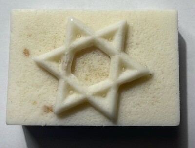 Star of David Oatmeal Soap infused with Sea Moss