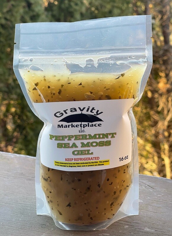 Sea Moss Peppermint Gel 16 oz