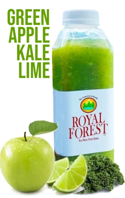 Royal Forest Sea Moss Fruit Shakes (Green Apple, Kale, Lime)