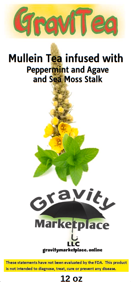 GraviTea Mullein infused with Peppermint Tea 12 oz