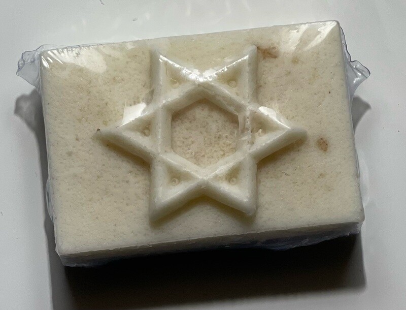 SOAP: Star of David Oatmeal Soap infused with Sea Moss