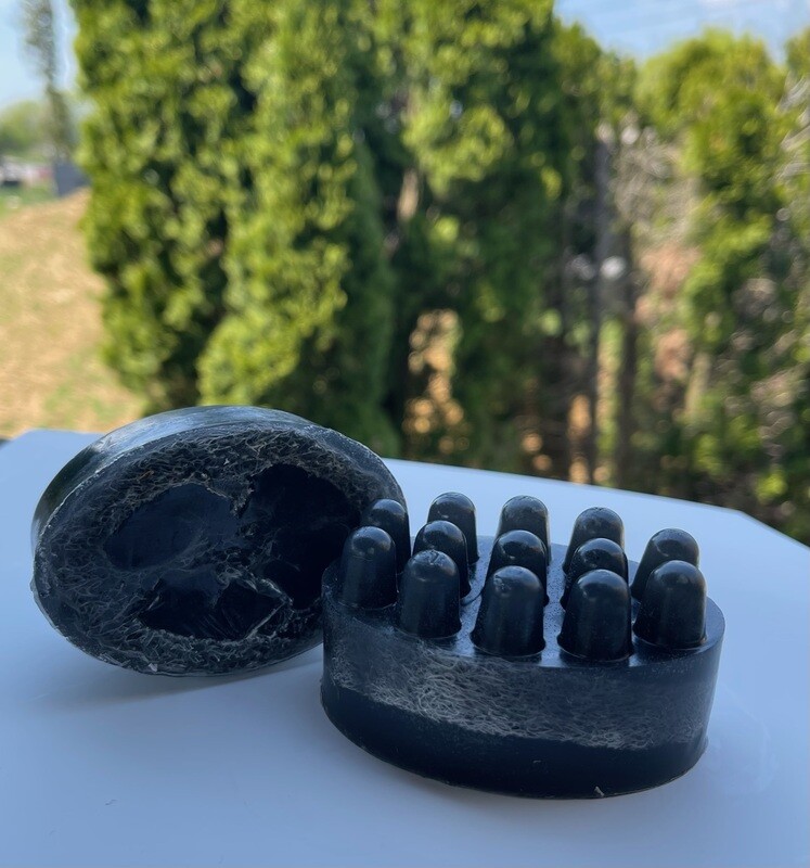 SOAP: Black Soap Infused with Sea Moss and Loofah | Deep Cleanse & Exfoliating Bar SOAP: Black Soap Infused with Sea Moss and Loofah | Deep Cleanse & Exfoliating Bar
