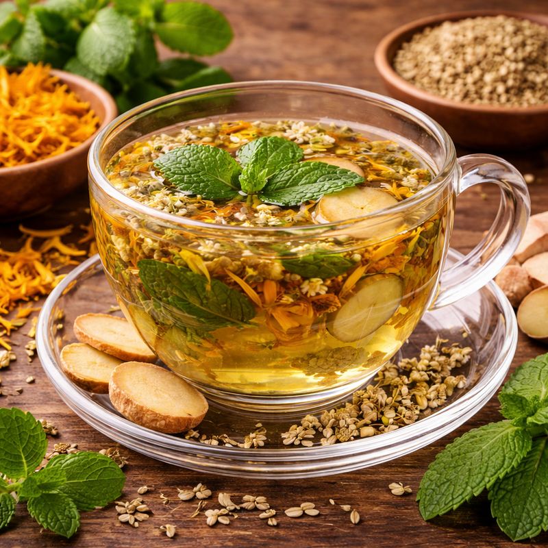 TEA: Calendula Digestive Comfort Tea Blend with Sea Moss TEA: Calendula Digestive Comfort Tea Blend with Sea Moss