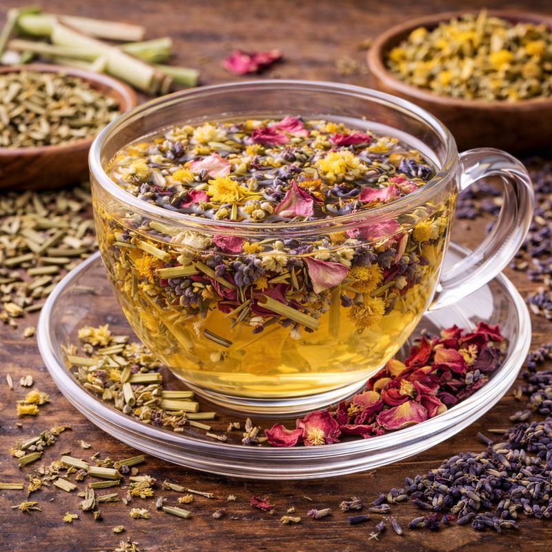 TEA: Refreshing, Crisp and Aromatic Calm Herbal Tea with Sea Moss TEA: Refreshing, Crisp and Aromatic Calm Herbal Tea with Sea Moss