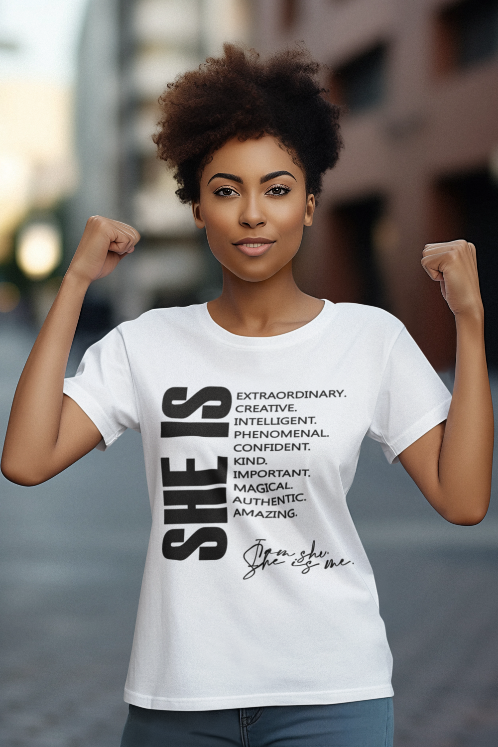 &quot;SHE IS&quot; AFFIRMATION TEE