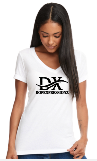 DX LOGO V&#39;NECK TEE
