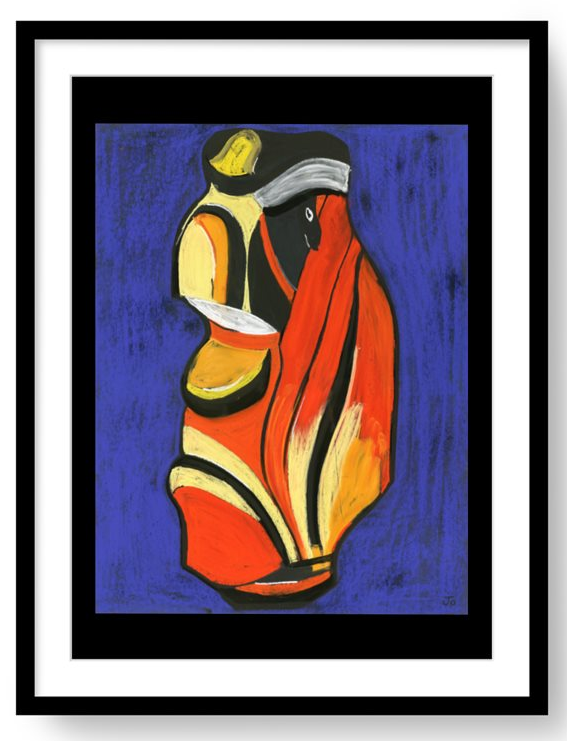 Limited Edition Giclee Print. Golf Bag.