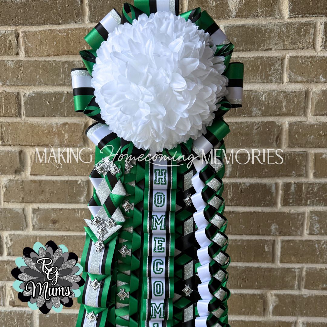 RG Designer Deluxe Garter  - Green, Black &amp; White