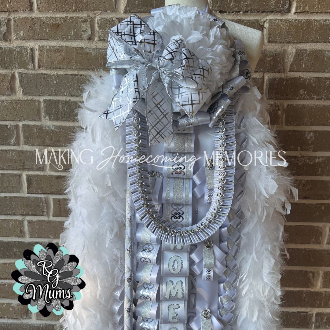 RG Designer Supreme 9.5&quot; Single Senior Mum - White &amp; Silver