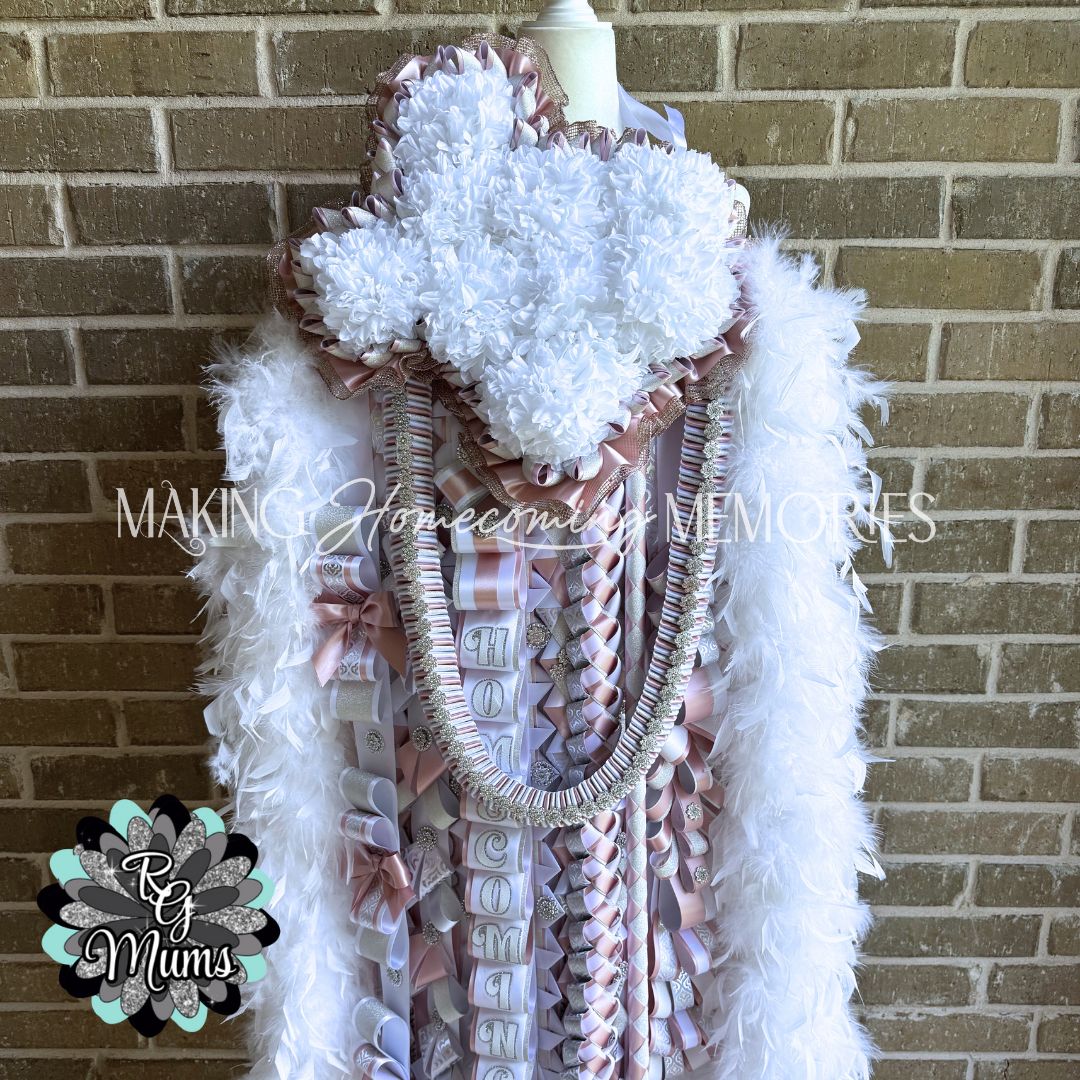 RG Designer Custom Size Texas Senior Mum - Quartz, Silver, White