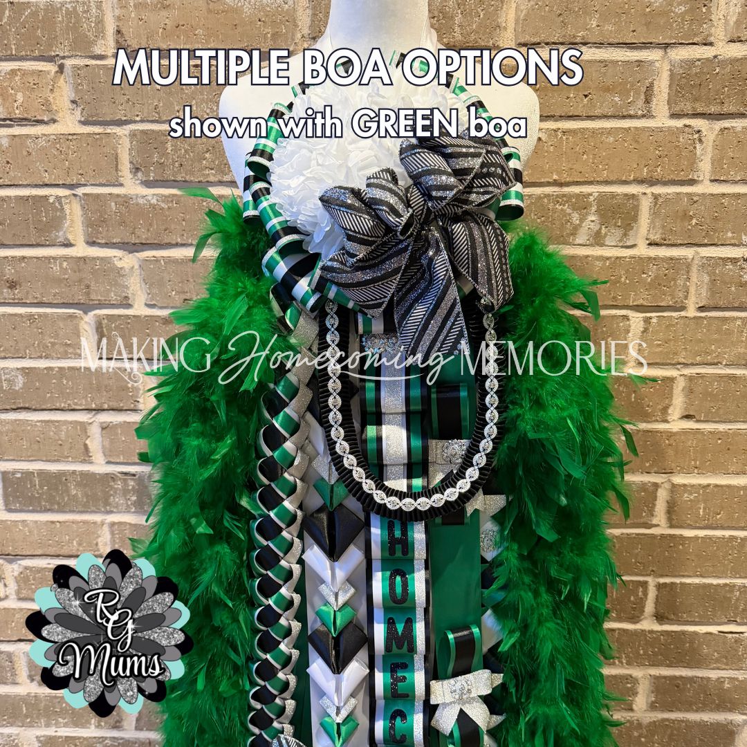 RG Designer Series Single 7.5" Deluxe Mum - Green, Black &amp; White