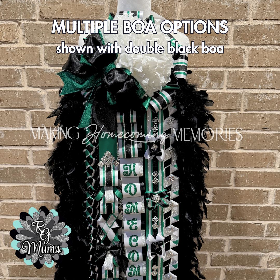 RG Designer Series Single 9.5" Deluxe Mum - Green, Black &amp; White