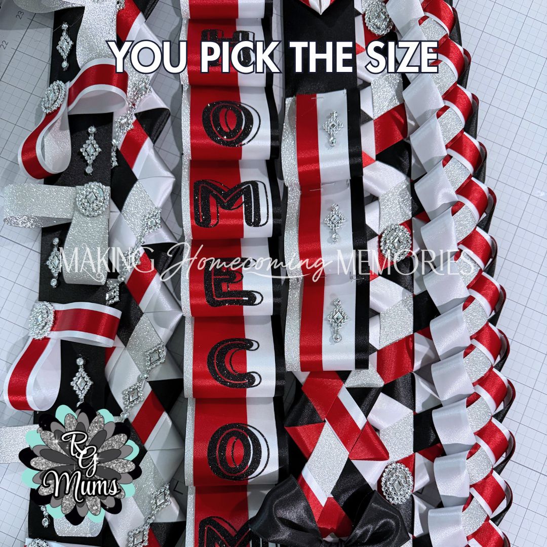 RG Designer Series Deluxe Mum - You Pick the Size - Red, Black &amp; White