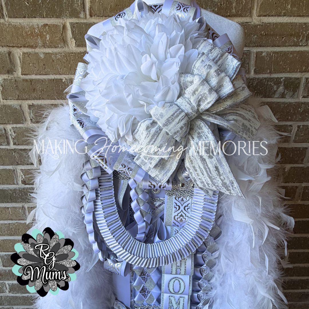 RG Designer Supreme Senior 9.5" Single Mum - Silver &amp; White