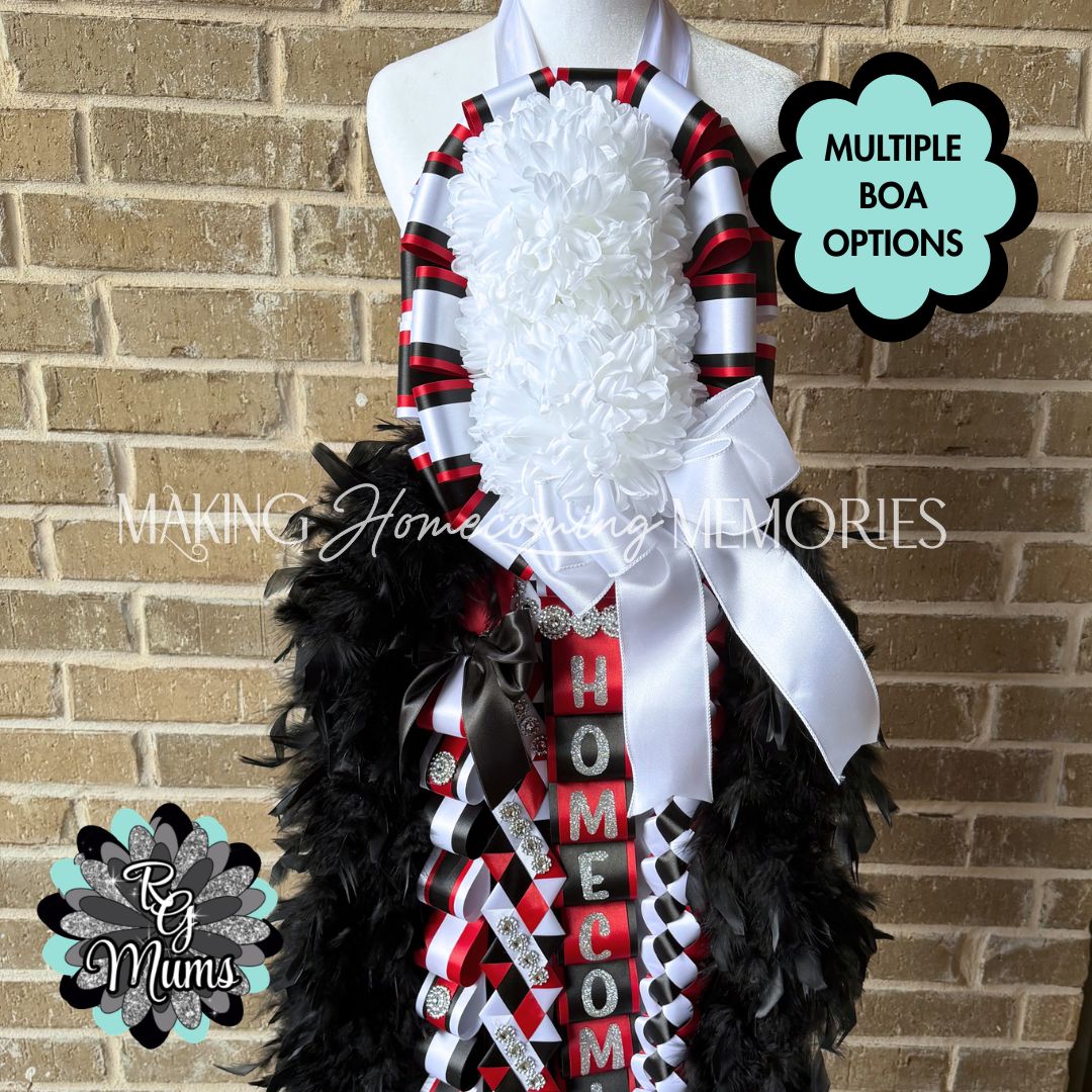 RG Designer Series Traditional Double Vertical Mum - Red, Black &amp; White