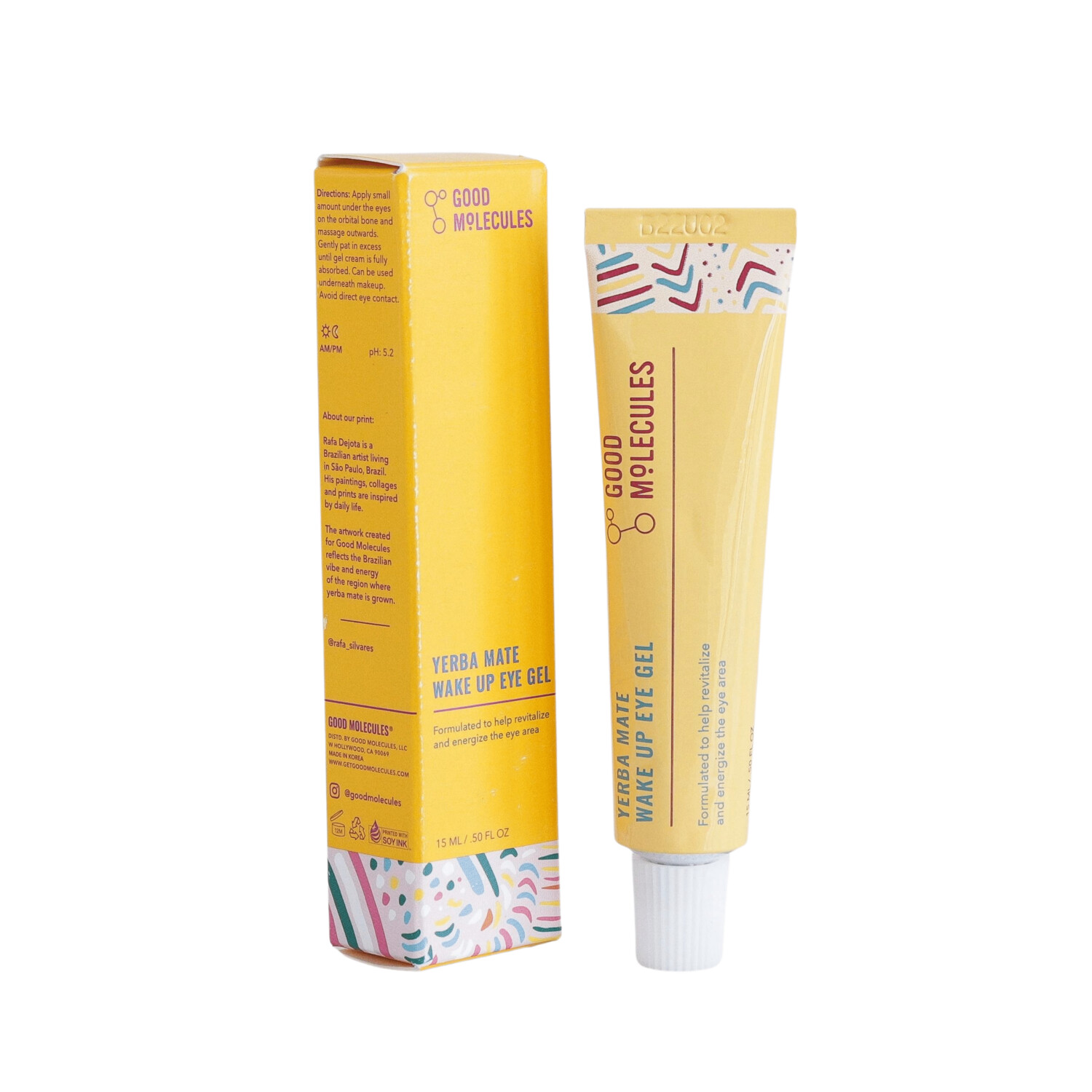 Crema gel yerba mate contorno de ojos. Good Molecules