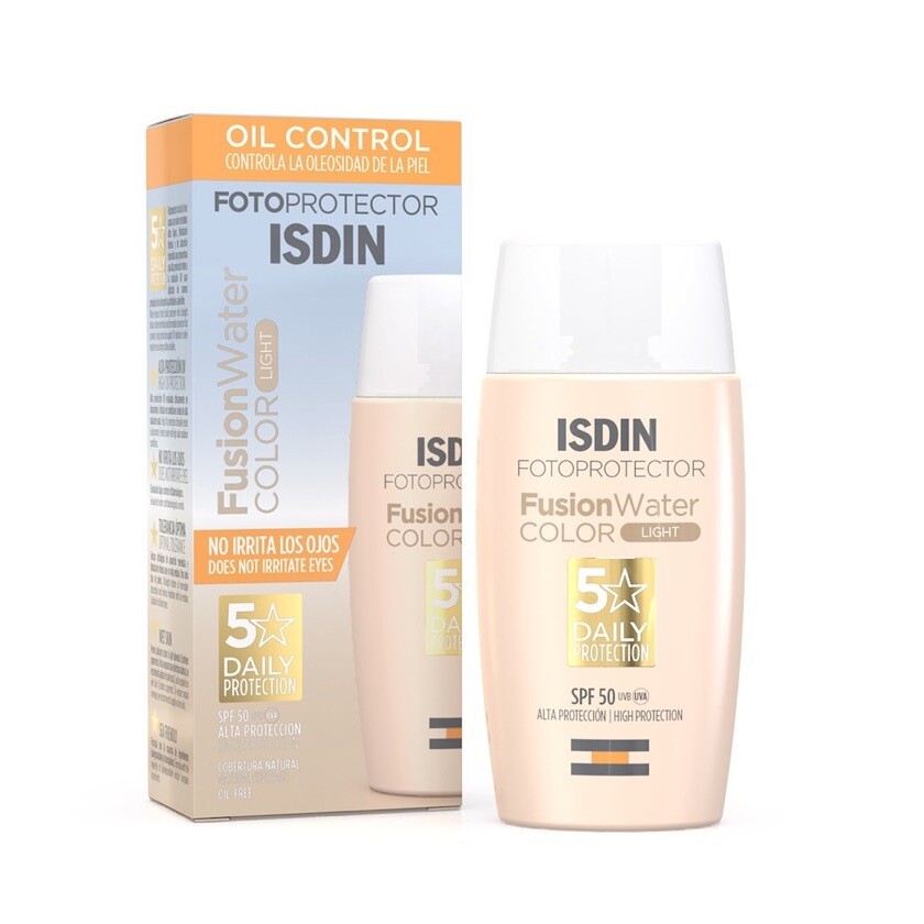 ISDIN Fusion Water spf50+ con color