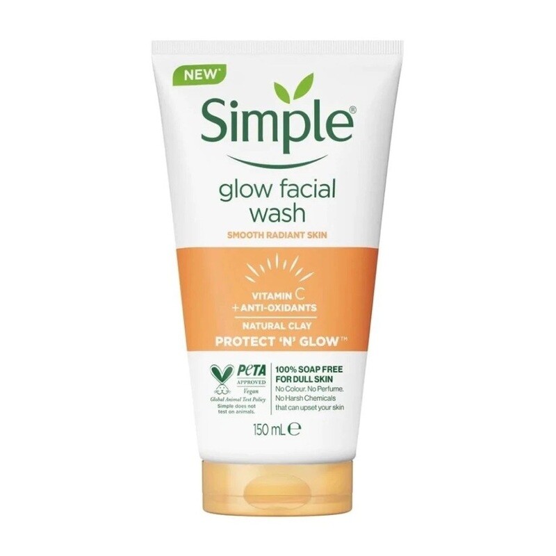 Limpiador Glow Facial Wash con vitamina C. Simple