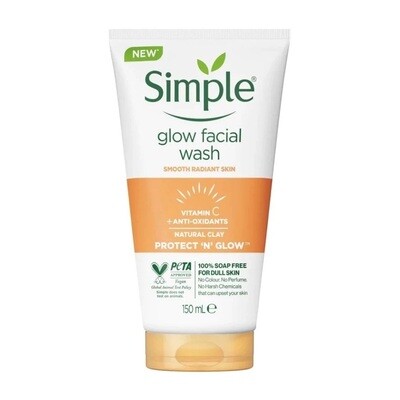 Limpiador Glow Facial Wash con vitamina C. Simple