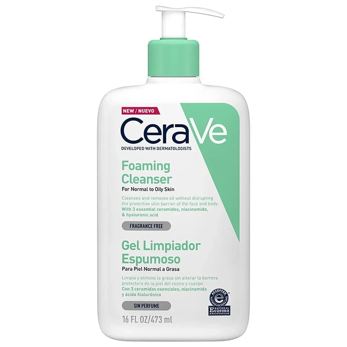 Cerave Gel Limpiador Espumoso, TAMAÑO: 473ML