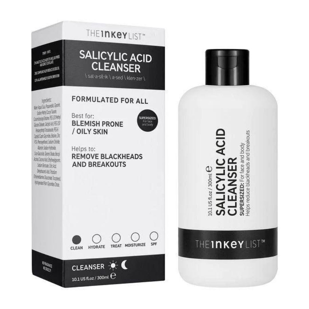 Gel limpiador con Ácido Salicílico.  The Inkey List