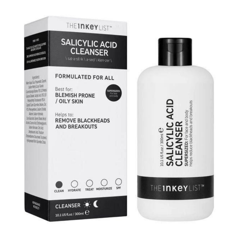Gel limpiador con Ácido Salicílico.  The Inkey List