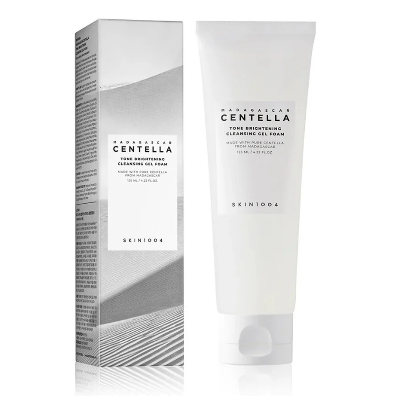 Madagascar Centella Tone Brightening Cleansing Gel Foam. Espuma Limpiadora Unificadora de Tono de Centella. SKIN1004