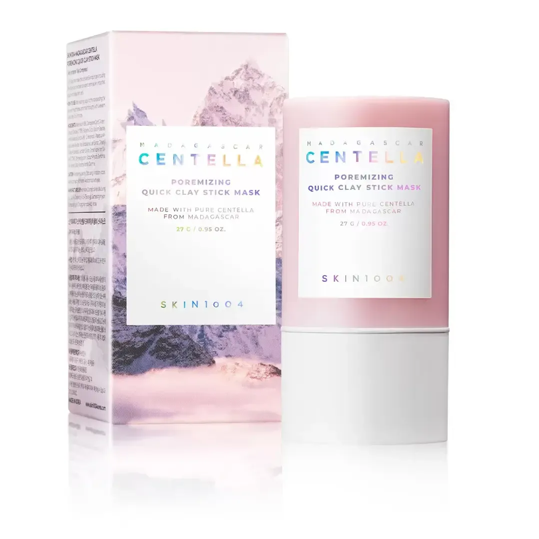 Madagascar Centella Poremizing Quick Clay Stick Mask. Mascarilla De Arcilla En Barra Poremizante Con Centella. SKIN1004