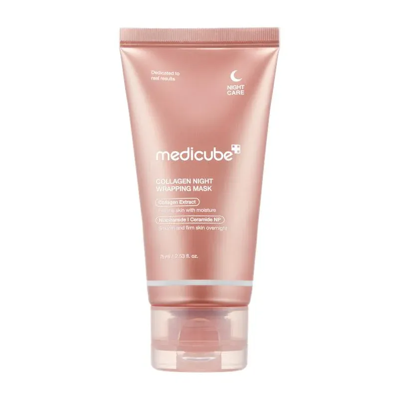 Collagen Night Wrapping Mask. Mascarilla Nocturna de Colágeno. MEDICUBE