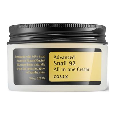 Crema reparadora con baba de caracol. Advanced Snail 92 All in one. COSRX