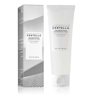 Madagascar Centella Tone Brightening Cleansing Gel Foam. Espuma Limpiadora Unificadora de Tono de Centella. SKIN1004