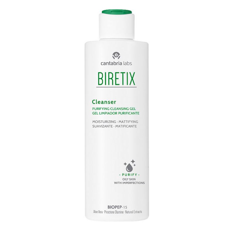 Gel limpiador purificante y matificante. BIRETIX