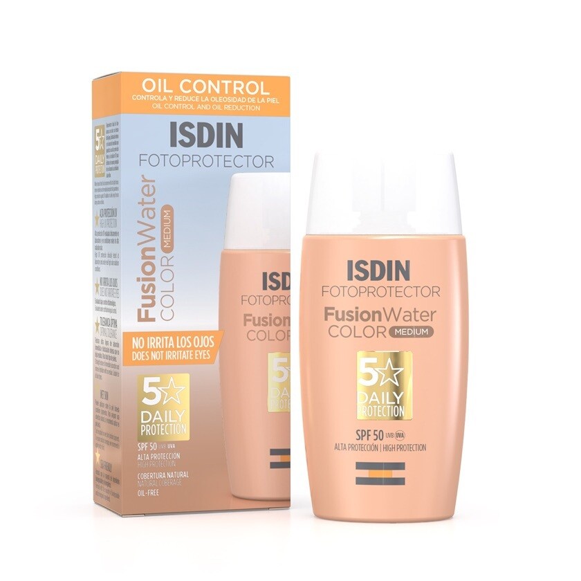 ISDIN Fusion Water spf50+ con color, TONOS: Medio