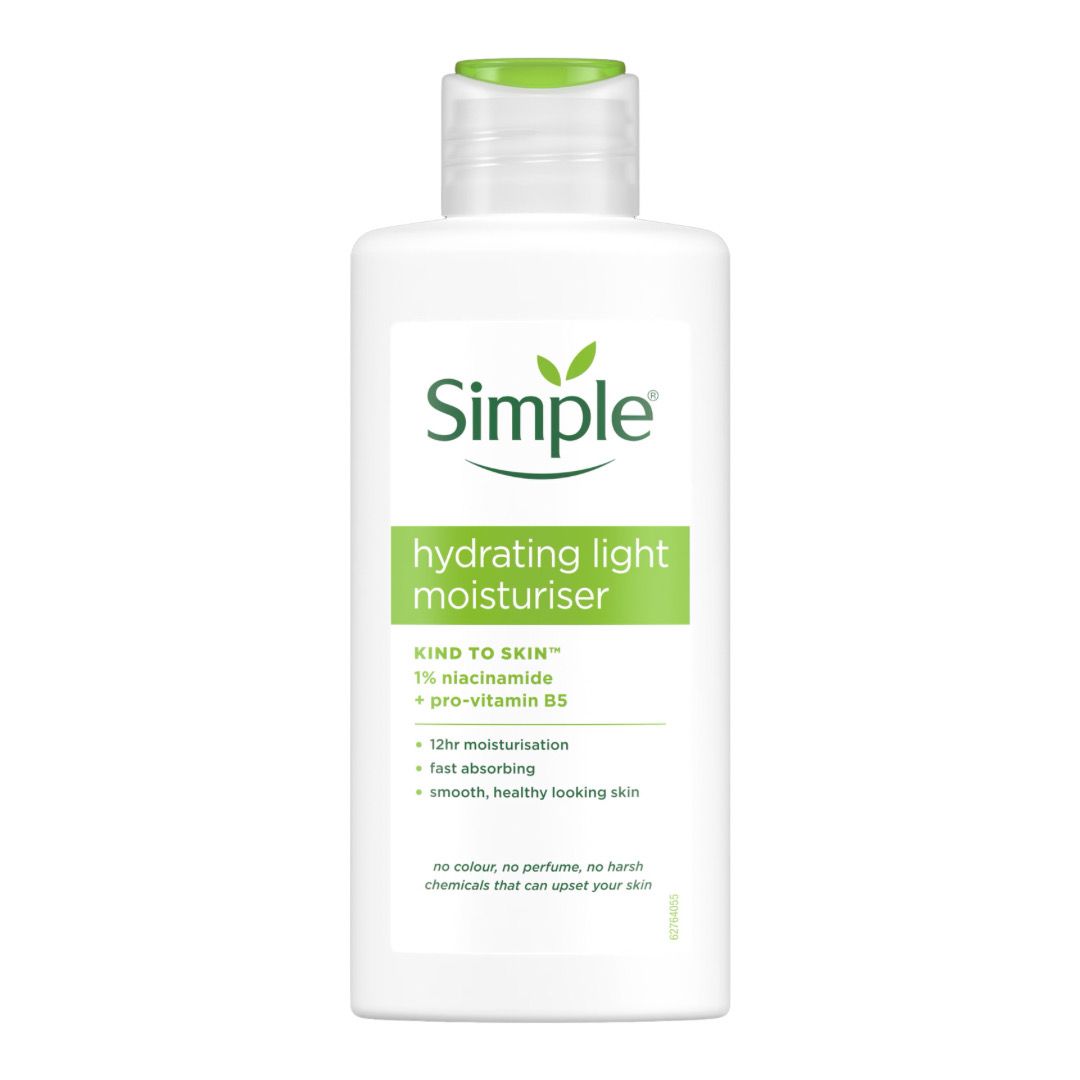 Hidratante facial de textura ligera. Simple