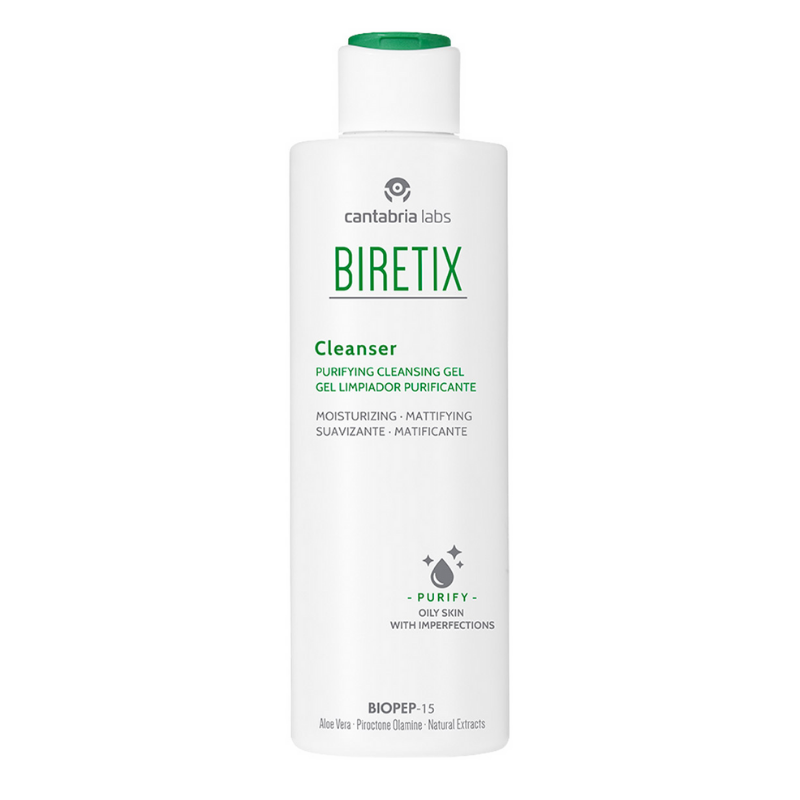 Gel Limpiador Facial Purificante Matificante Control Grasa Anti-acné. BIRETIX