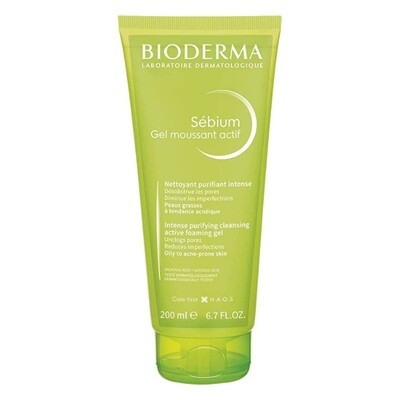 Gel Limpiador Facial Sébium Actif Anti-Acné Control Grasa. BIODERMA