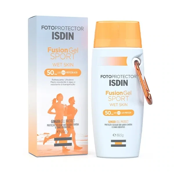 Protector Solar Facial y Corporal Sport SPF50+ Resistente al Agua. Fusion Gel Sport. ISDIN