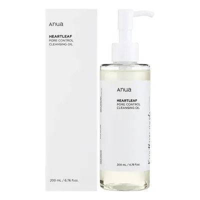 Heartleaf Pore Control Cleansing Oil. Aceite Limpiador Facial Control de Poros. ANUA