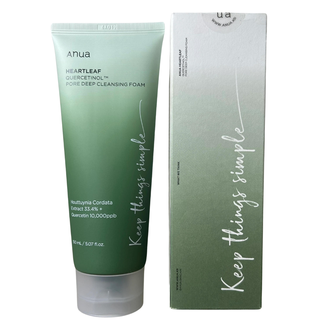 Heartleaf Quercetinol Pore Deep Cleansing Foam Limpiador Facial Espumoso. ANUA