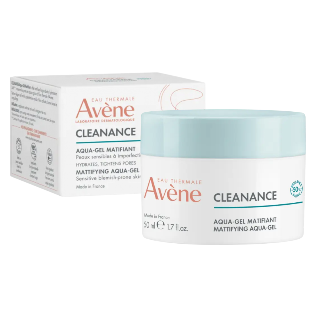 Hidratante facial cleanance Aqua-Gel matificante para control de brillo. AVÈNE