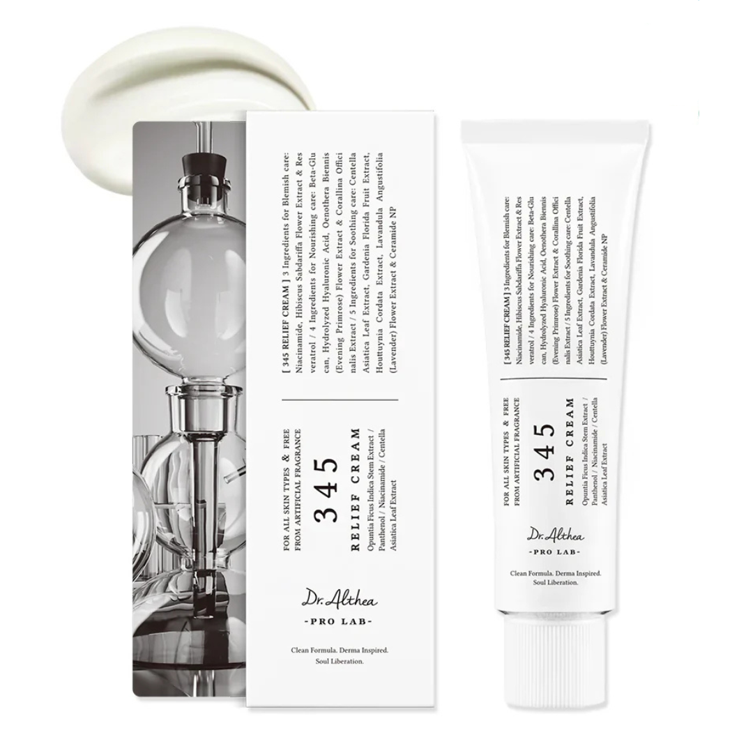 345 Relief Cream. Crema postacné reparadora y calmante Dr. Althea